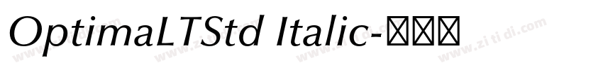 OptimaLTStd Italic字体转换
